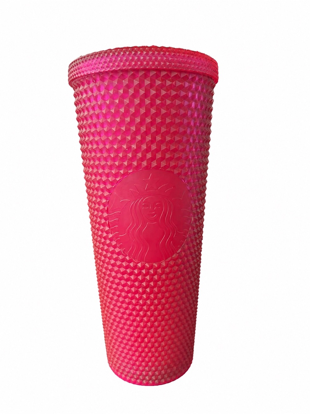 Starbucks 2021 Neon Pink Studded Venti Cold Cup 24oz Limited Edition